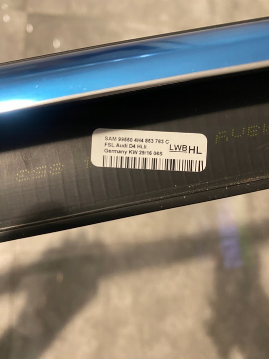 фото №5, Планка хром двері лівий зад audi a8 4h4853763