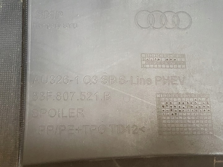 фото №15, Audi q3 83f sporback sline диффузор бампера 83f807521b