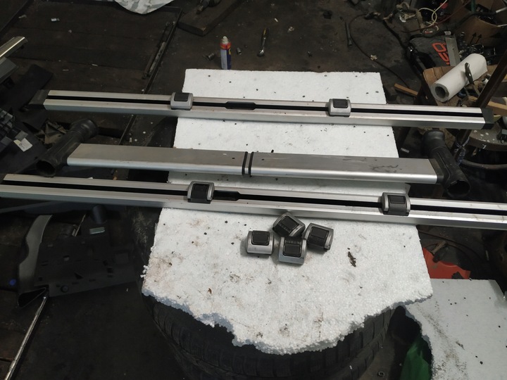 фото №1, Audi q7 4l планки багажника комплект