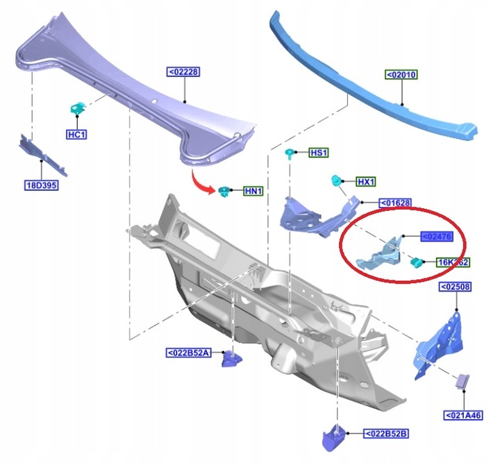 фото №14, Захист крила праві перед focus mk4 2018- _ 2303590 _ jx7b-a02476-ac