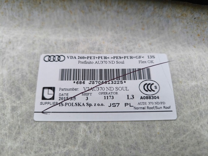 фото №14, Стеля комплектна audi a3 8v 3d 8v3867505b sp8 s line оригінал !!!