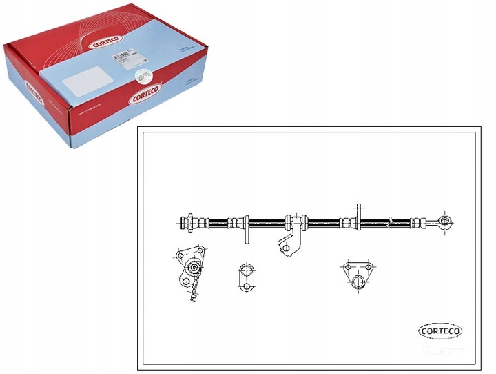 фото №1, Шланг тормозной corteco 46410st3e02 46410st3e01