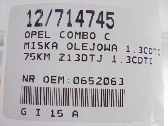 фото №7, Opel combo c піддон масляна 1.3cdti