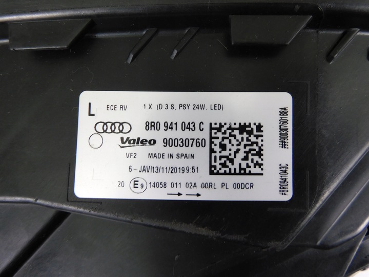 фото №15, Audi q5 8r рестайлинг лампа правая левая ксенон нет поворотный комплект