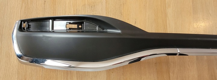 фото №3, Спойлер накладка планка бампера хром зад lexus es vii 2018-