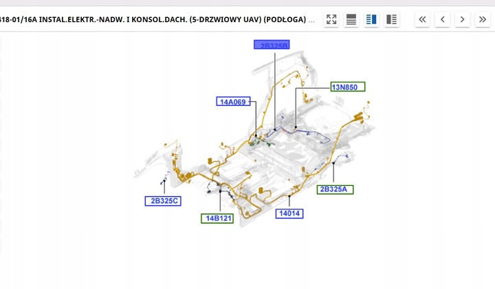 фото №7, 1466701przewód, abs, zwora, зад, сторона правая 3m5t-2b325-apl