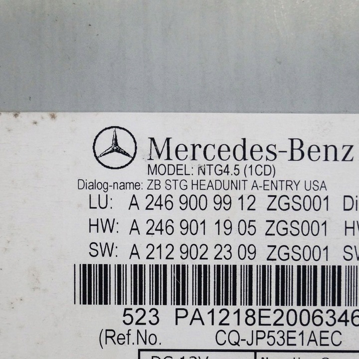 фото №5, Mercedes-benz cla c117 x117 w117 2015 панель / радіопрогравач cd/dvd/gps