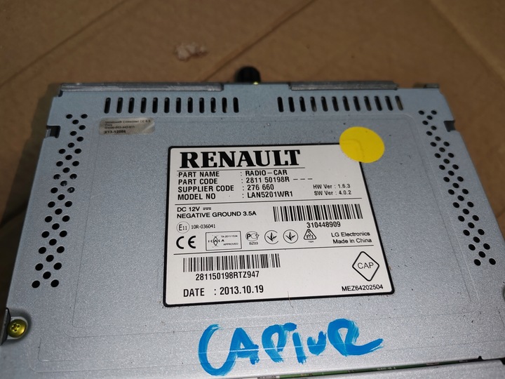 фото №6, Радио навигация 281150198r renault captur 13-18