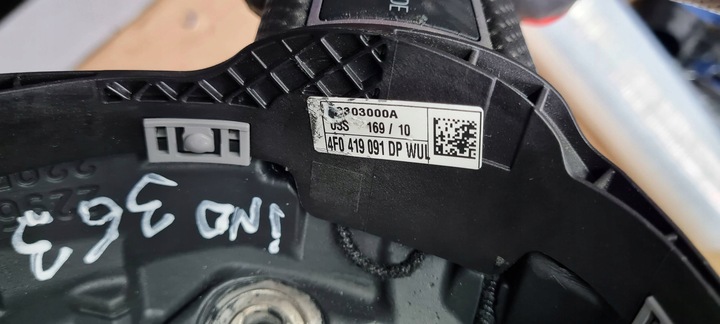 фото №14, A6 c6 рестайлінг кермо шкіра шкіряний sline 3спицева пелюстки 4f0419091dp a4