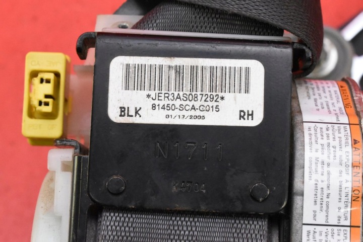 фото №7, Pas безопасности правое перед натяжитель 81450-sca-g015 honda cr-v ii 04-06