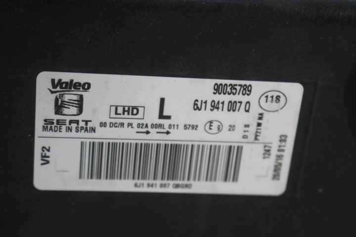 фото №6, Фара левая перед seat ibiza ксенон led рестайлинг 6j1941007q