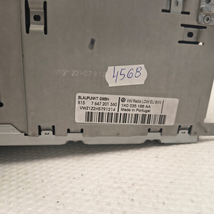 фото №11, Vw passat b7 golf vi jetta магнітола cd mp3 aux 1k0035186aa з код