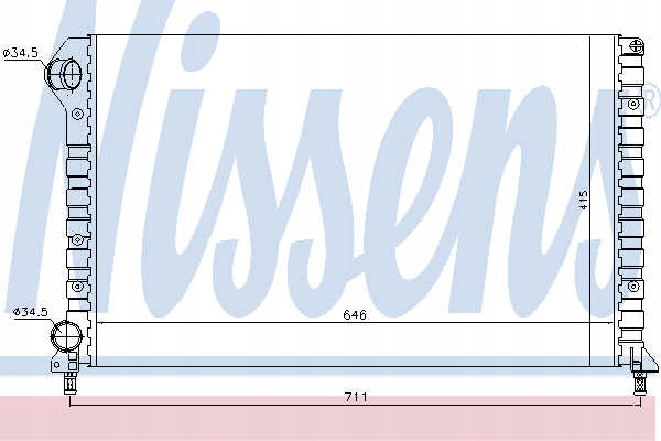 фото №13, Радіаторів двигуна nissens 61766 46803035