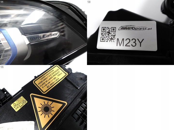 фото №12, Bmw x7 g07 18-22 лампа + модулі laser ліва перед eu комплектна