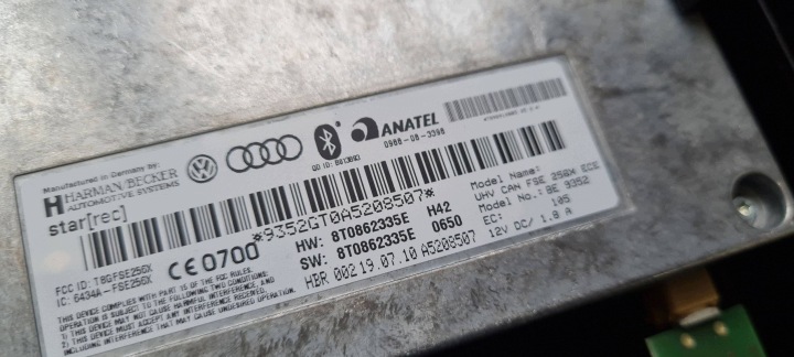 фото №7, Q5 8r sq5 модуль блютуз блок керування  штекер 8t0862335e a4 b8 a5