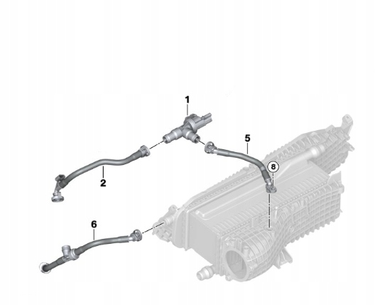фото №10, Bmw g20 g22 g26 g60 g70 g45 g05 g06 g07 b58 трубка трубка  повітря
