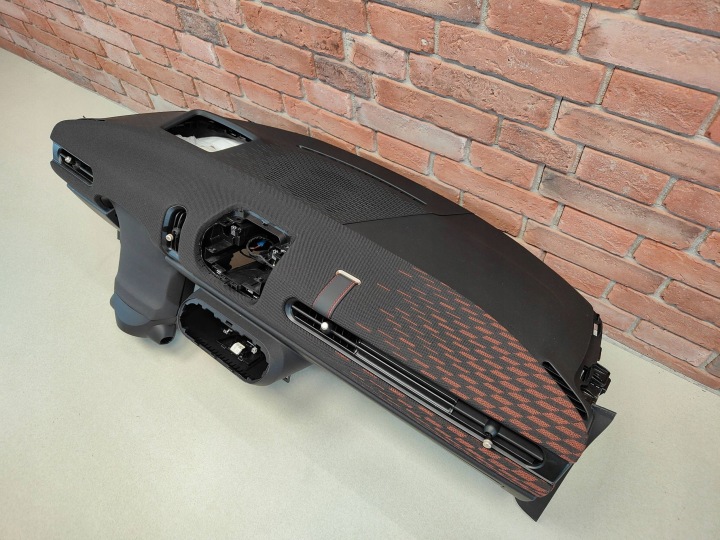 фото №13, Mini f65 f66 f67 оригінальна торпедо роздавальна консоль head up jcw чорна