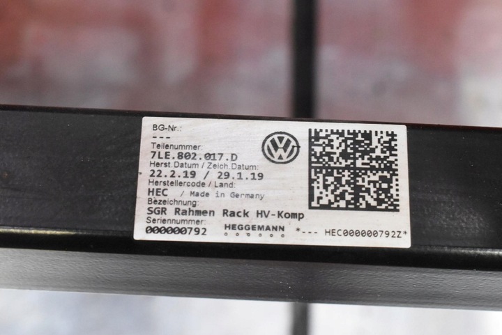 фото №7, Підрамник рама кронштейни двигуна 7le802017d vw e-crafter 2 ii 136 km 18-24