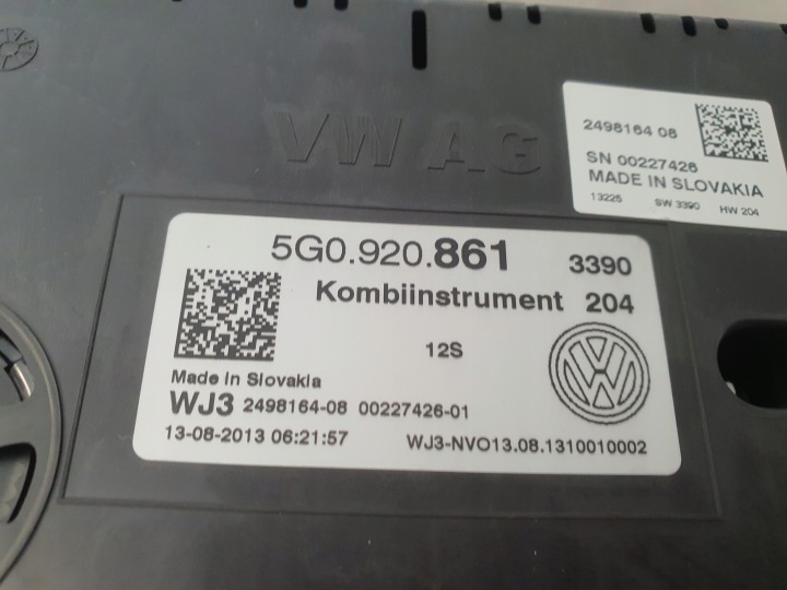 фото №6, Спидометр манометр приборы vw golf vii 5g0920861