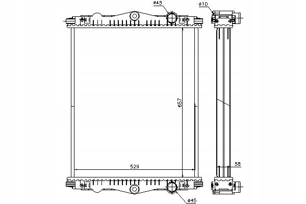фото №1, Nissens радиаторов двигателя daf lf 45 lf 55 ce136c-g