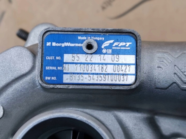 фото №10, Turbosprężarka 1.3d alfa mito opel lancia fiat 500 71794960 нова оригінальна