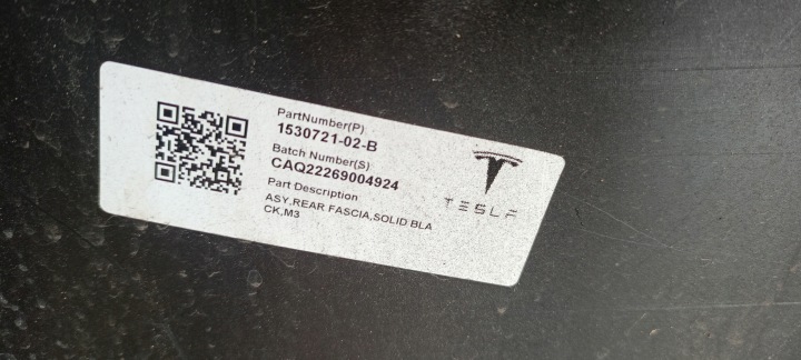 фото №8, Задний бампер tesla 3 17-21rok 1530721-02-b оригинал