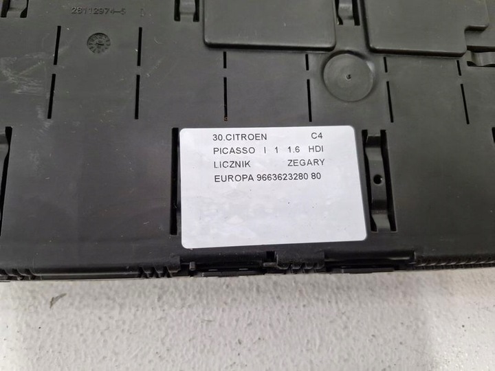 фото №6, Citroen c4 picasso i 1 1.6 hdi спідометр  прилади європа 9663623280