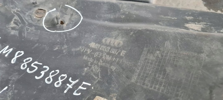 фото №6, Sq8 q8 спойлер підкрилки лівий перед переднє 4m8853887e