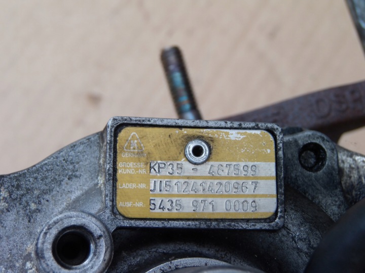 фото №7, Turbosprężarka 1,4 hdi 54351014801 citroen c3 i 2002-09 рестайлінг