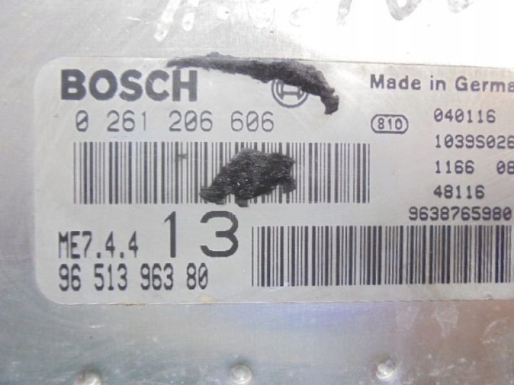 фото №5, Xsara компьютер 9651396380 1,6 16v 0261206606