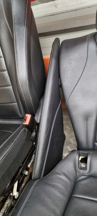 фото №11, Mercedes w213 універсал сидіння підігрів диван зад обшивки біла nić шкіра комплект