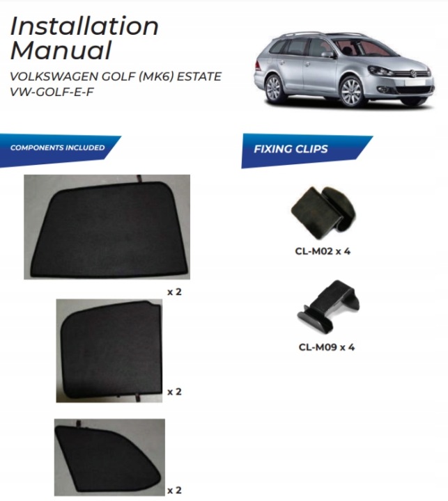 фото №15, Шторки сонячна vw golf 6 kombivariant захисні накладки ролети сонцезахисний