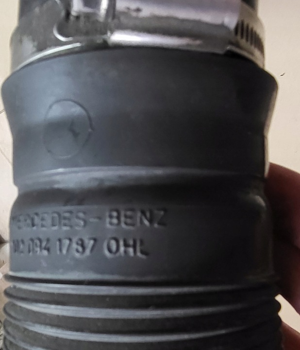 фото №8, Корпус фільтра повітря труба шланг всмоктуючий mercedes 190 w201 1.8 benz. оригінальний номер