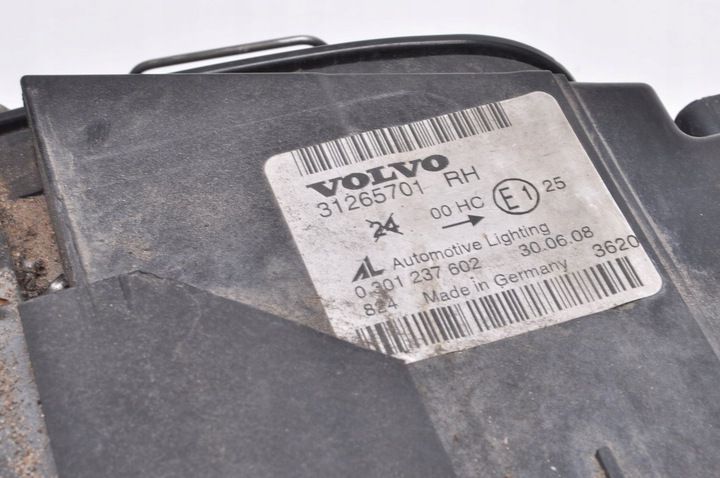 фото №7, Volvo s40 ii v50 лампа правая передняя правый перед рестайлинг европа 31265701