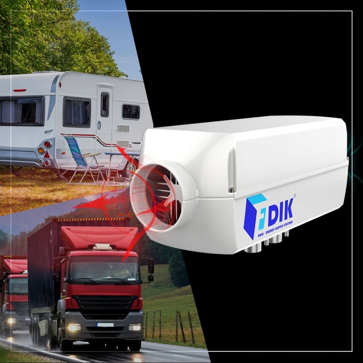 фото №11, Обігрів стояночний 12v 24v 5kw tir дизель обігрівач lcd fdik з пультом