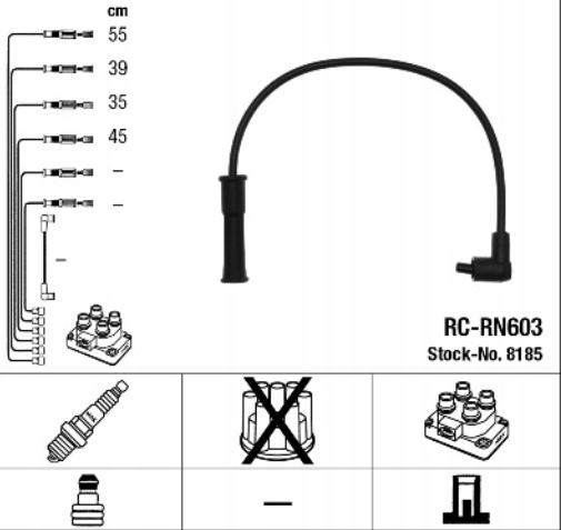 фото №12, Ngk набір провід запалювання ngk 8185