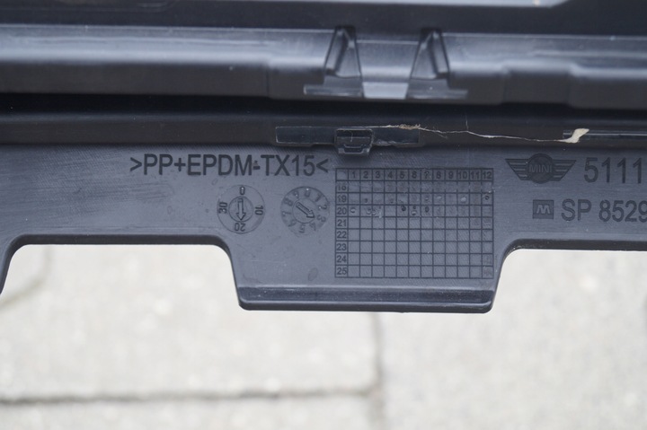 фото №13, Накладка dół бампера перед mini countryman ii 2 f60 рестайлинг na pdc 9477044