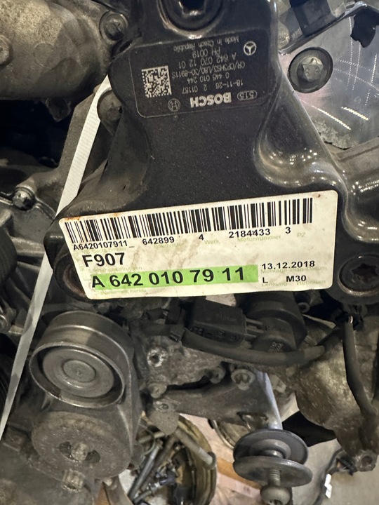 фото №9, Mercedes sprinter w907 907 3.0 v6 двигун комплектний om642 642.899 642899