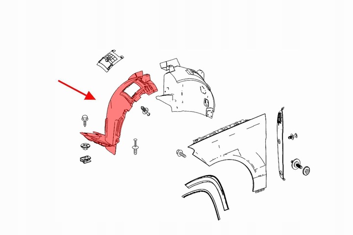 фото №11, Mercedes ml w166 подкрылок левый перед a1668800505