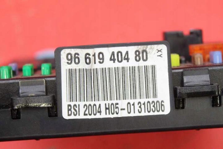 фото №7, Коробка запобіжників bsi 9661940480 citroen c5 1 i 3.0 v6 207 km 04-08