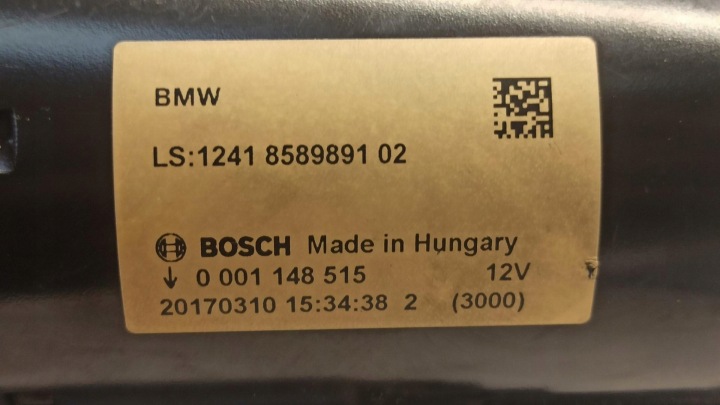 фото №6, Bmw 7 g11 x6 x7 стартер 8589891 12418589891 bosch 001148515