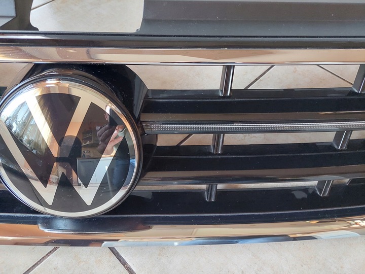 фото №7, Решётка радиатора - решётка - led - радар - vw tiguan ii allspace - рестайлинг - r-line - 2020