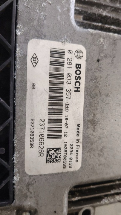 фото №8, Блок управления  комплект стартовый opel vivaro trafic 237106626r 1.6 biturbo