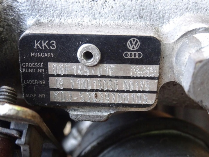 фото №10, Audi a3 8p golf v eos 2.0 tfsi bwa турбонагнітач 06f145701e