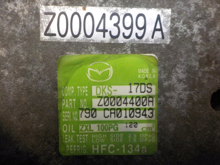 фото №5, Mazda 6 gh cx-7 2.5 b 10r l5 компрессор кондиционера z0004400a z0004399a