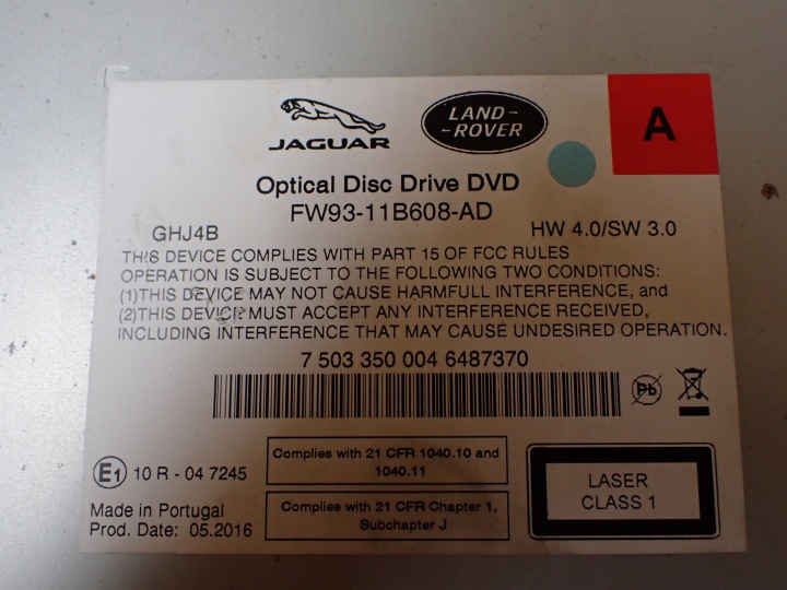 фото №8, Считыватель навигации радио dvd jaguar xj x351 длинный европа fw93-11b608-ad 5648