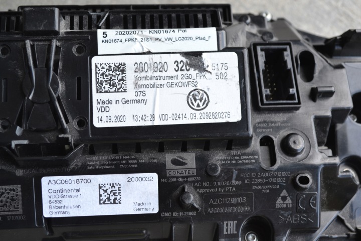 фото №5, Vw polo 2g спидометр дисплей eu 2g0920320 f/v