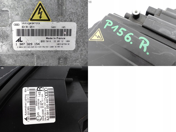 фото №12, Audi tt tts ttrs 8j0 10-14 управляемая afs ксенон+ led лампа правая перед европа