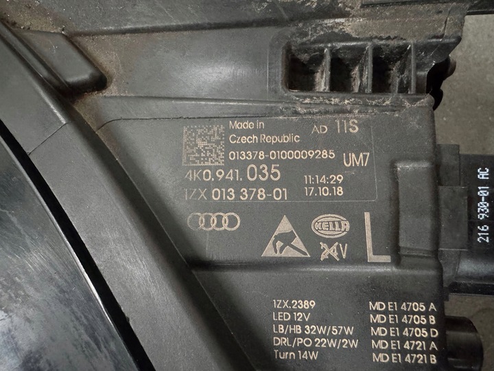 фото №8, Audi a6 s6 c8 4k повний led matrix ліва права лампа