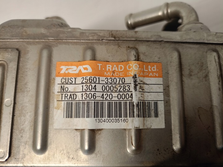 фото №6, Egr радіатор вихлопних газів 25601-33070 toyota auris ii 1.4 d4d